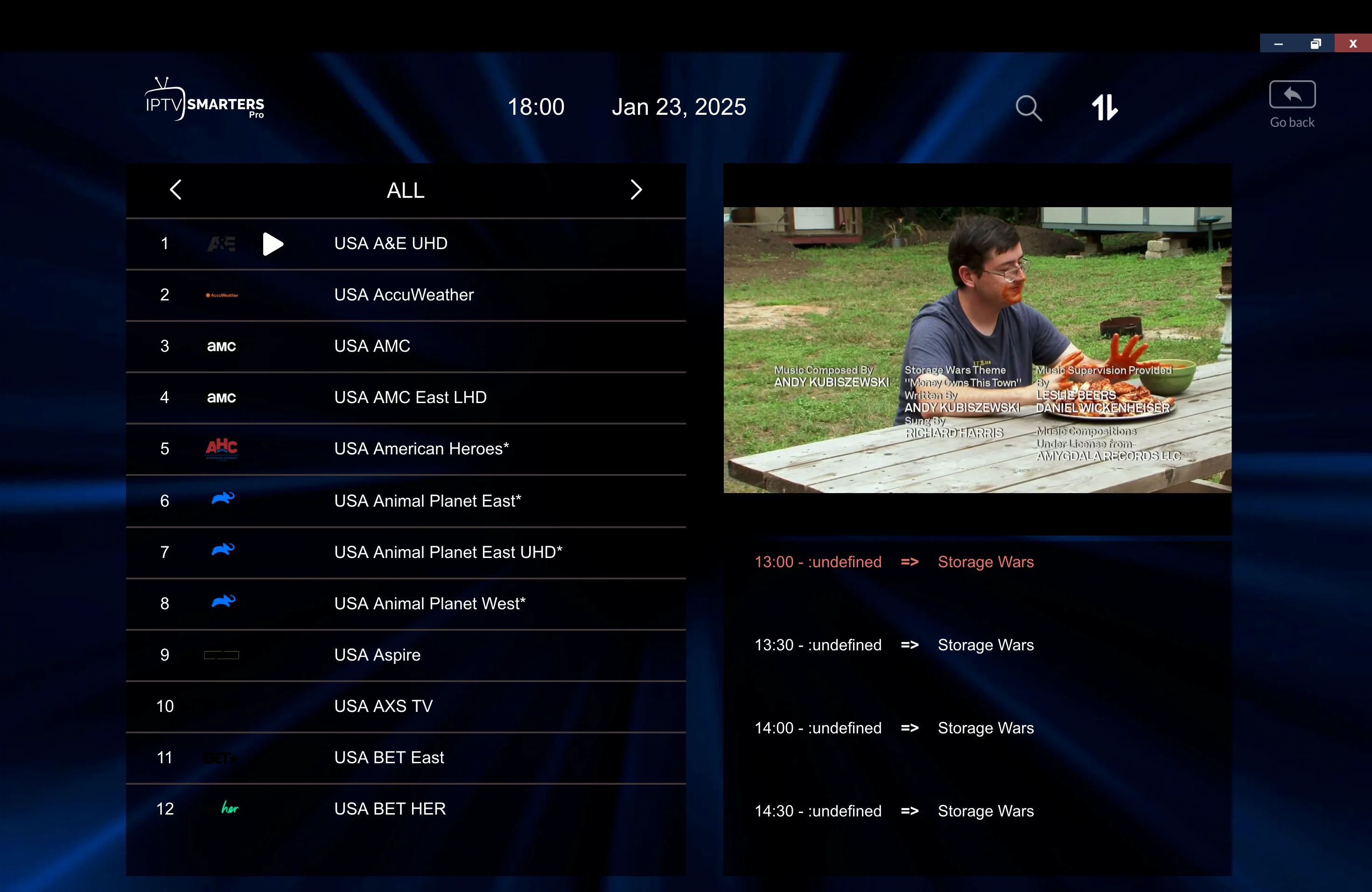 Pulse IPTV App Screenshot 1